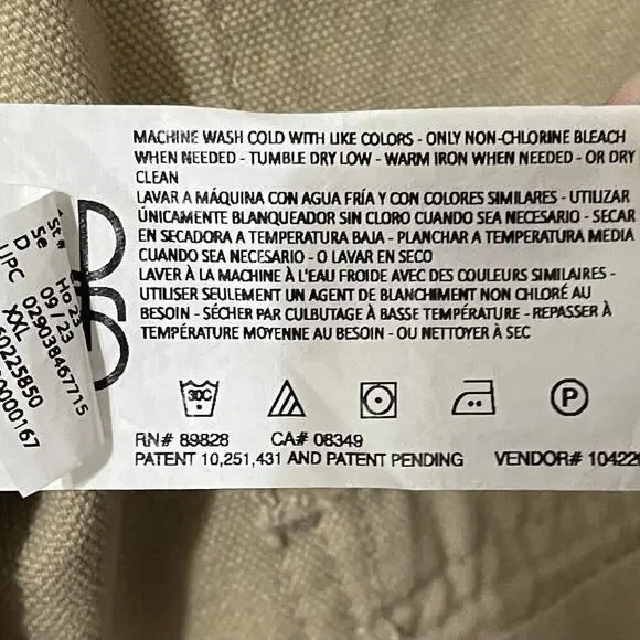 Vintage America 100% Cotton Canvas Anorak Jacket XXL Women Tan Barn Chor… - Picture 9 of 10